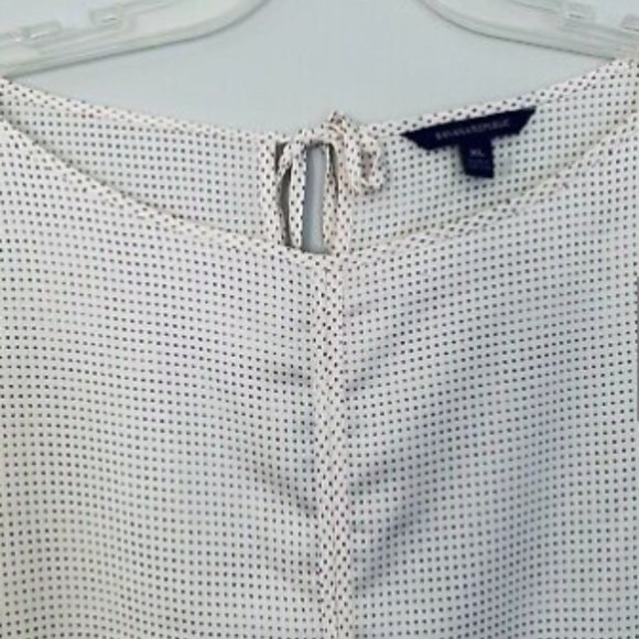 Banana Republic Pin Dot Tie Back Long Sleeve Top - Picture 4 of 4